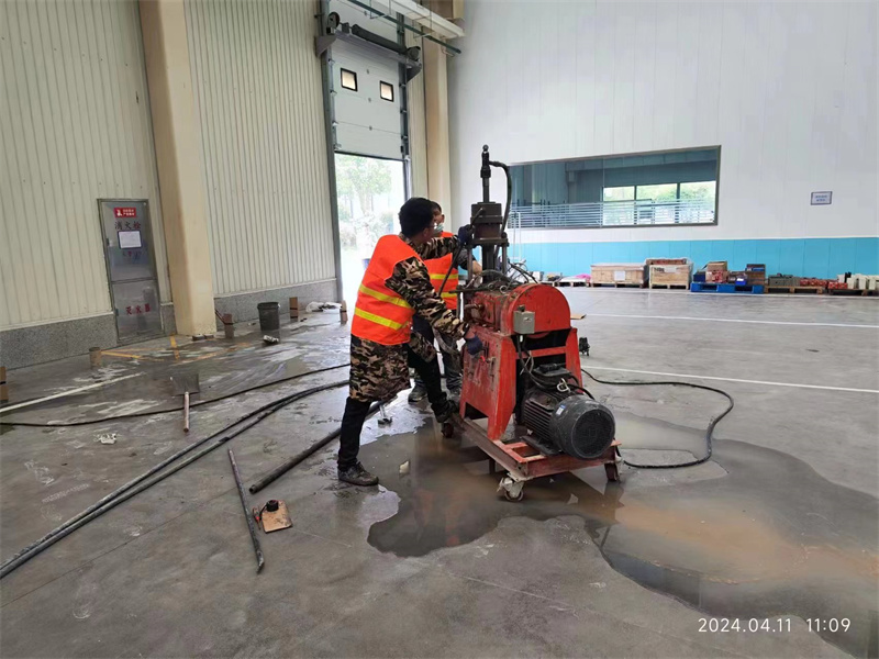 万柏林厂房地面下沉塌陷注浆加固施工